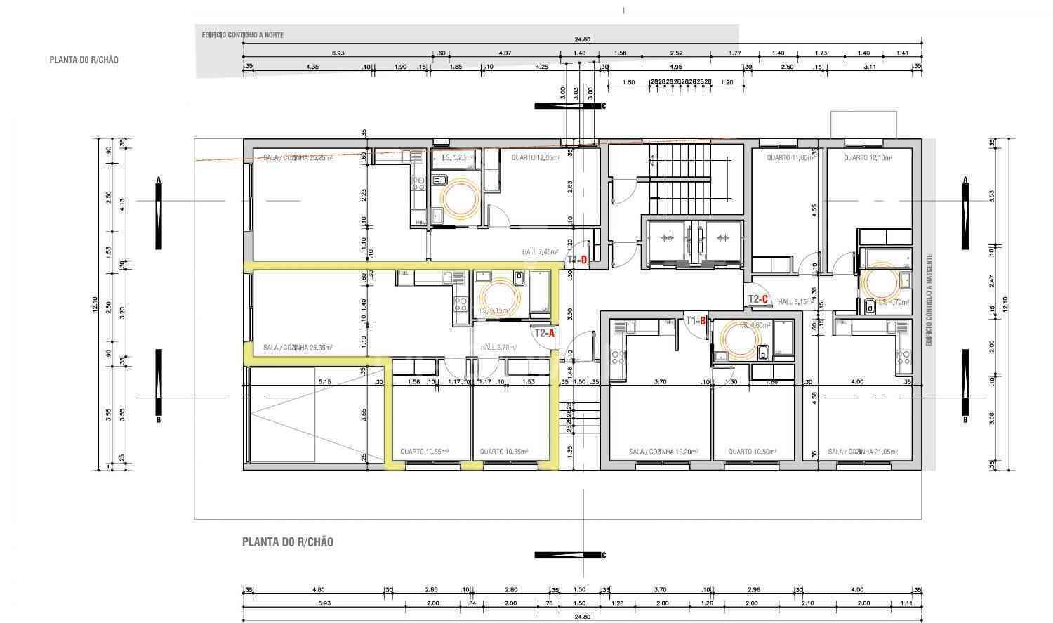 T2 em monte gordo, em edifício na 2ª linha com piscina