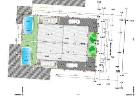 Moradia bi-familiar com piscina- 2 fracções t4