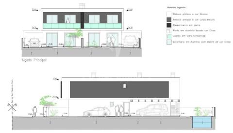 Moradia bi-familiar com piscina- 2 fracções t4