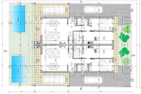 Moradia bi-familiar com piscina- 2 fracções t4
