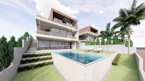 Moradia individual t3 + escritório - lago, amares (3 pisos)