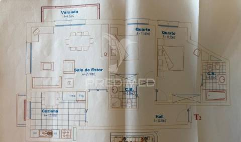 Exclusivo apartamento t2 no alto das nogueiras