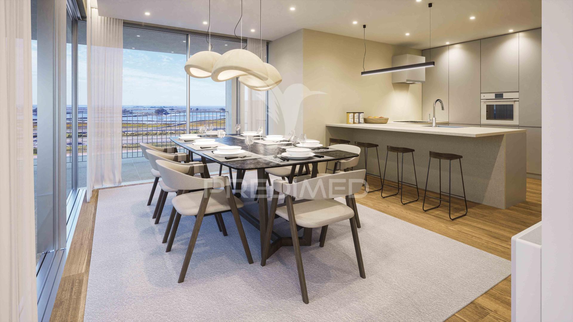 Apartamento t3 de alta qualidade no centro de aveiro – 2 suítes, garagem dupla, domótica e conforto total