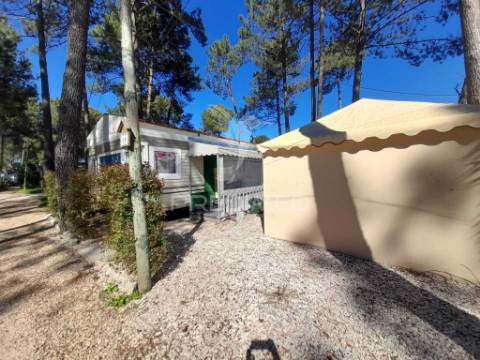 Mobil home t3 + anexo e lavandaria, camping pinhal novo.