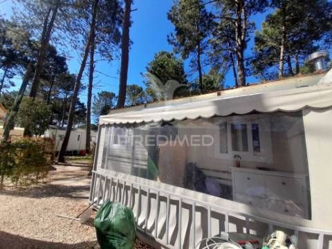 Mobil home t3 + anexo e lavandaria, camping pinhal novo.