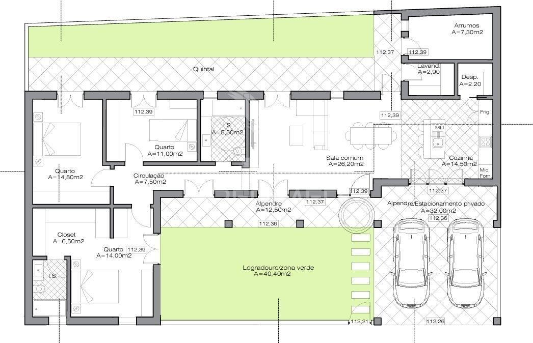 Lote de terreno com projecto aprovado para moradia térrea,odemira.