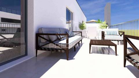 T1 num r/c de um edifício em construção, central - fracção c