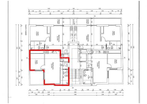 T1 num 1º andar, edifício em construção, central - fracção e