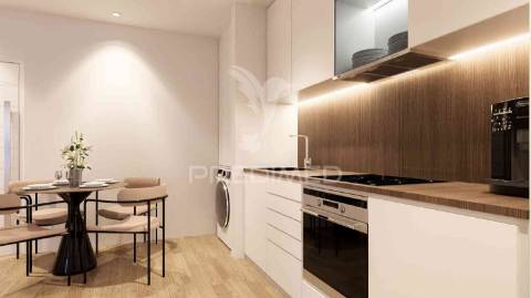 T1 num 1º andar, edifício em construção, central - fracção h