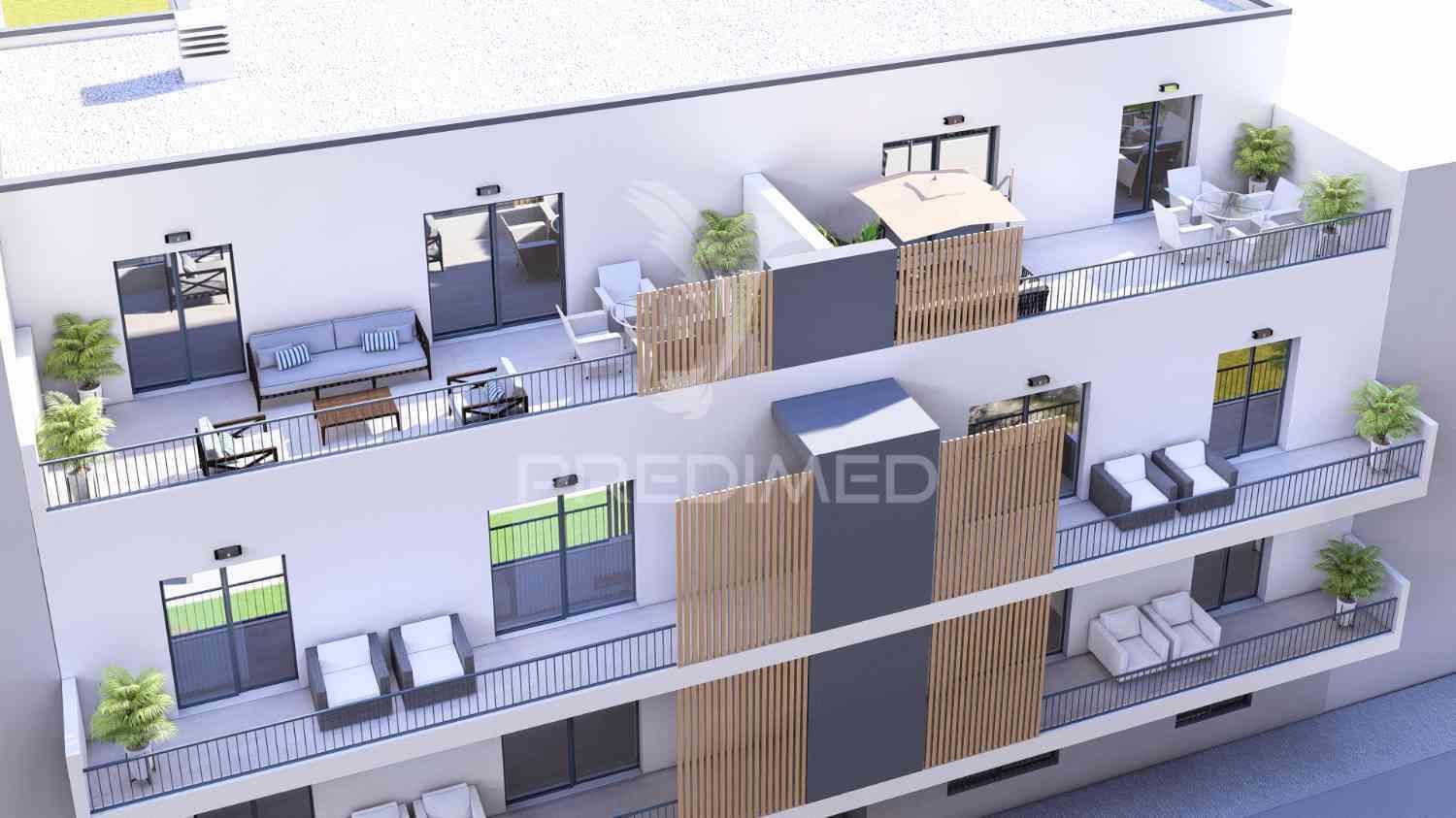 T1 num 1º andar, edifício em construção, central - fracção m