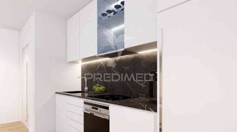 T1 num 1º andar, edifício em construção, central - fracção m