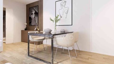 T1 num 1º andar, edifício em construção, central - fracção m