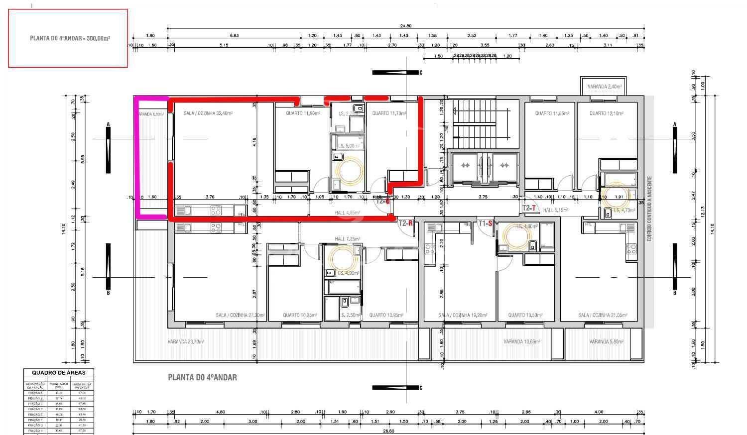 T2 em monte gordo, em edifício na 2ª linha com piscina