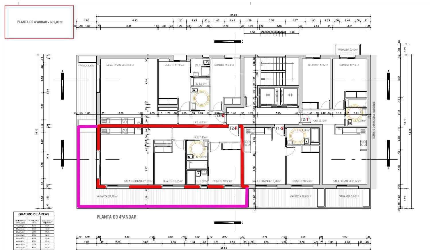 T2 em monte gordo, em edifício na 2ª linha com piscina