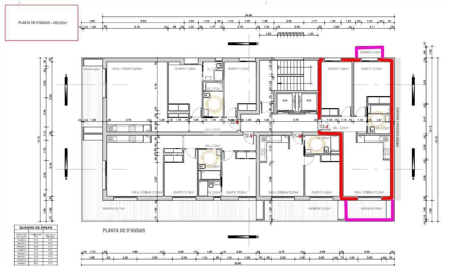 T2 em monte gordo, em edifício na 2ª linha com piscina