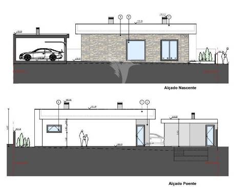 Moradia térrea com piscina