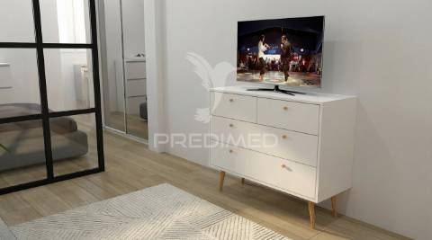 Apartamento t0 remodelado com vista mar