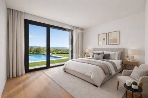 Fantástica moradia térrea t3 + escritório, com 3 suítes e piscina, localizada em lago, amares.