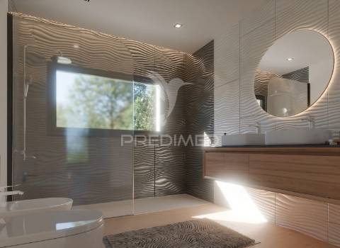 Moradia t4 de arquitetura moderna – urbanização da meia via