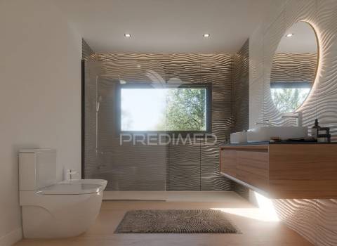 Moradia t4 de arquitetura moderna – urbanização da meia via