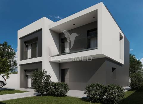 Moradia t4 de arquitetura moderna – urbanização da meia via