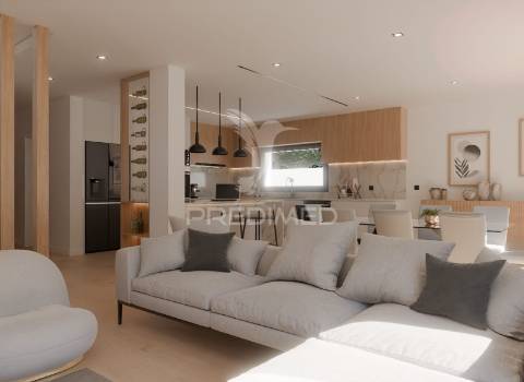 Moradia t4 de arquitetura moderna – urbanização da meia via