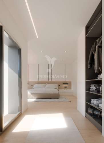 Moradia t4 de arquitetura moderna – urbanização da meia via