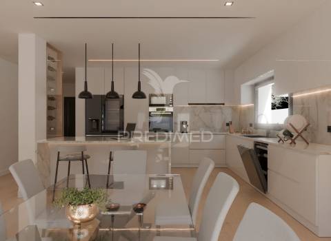 Moradia t4 de arquitetura moderna – urbanização da meia via