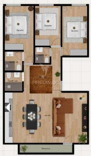 Apartamento t3 na república da bolívia