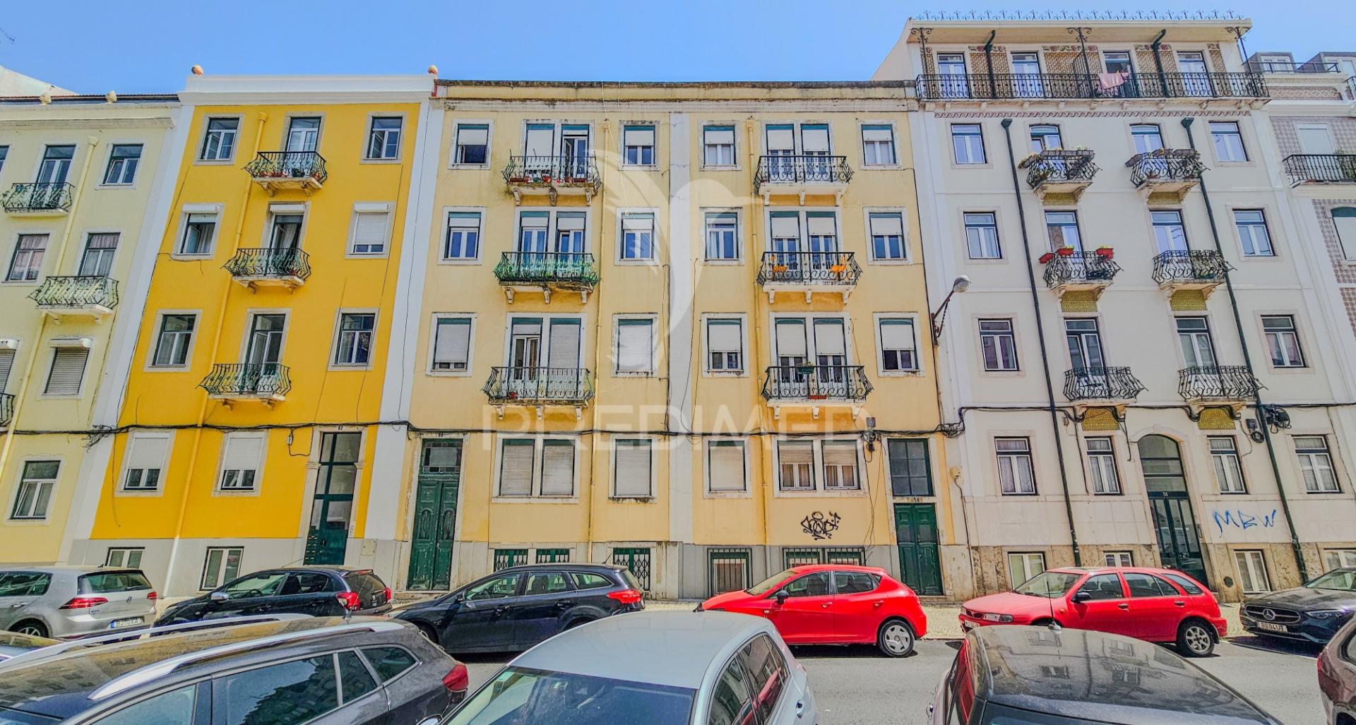 Apartamento t3 no centro de lisboa, arroios