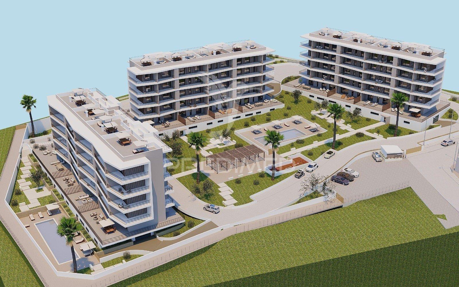 Horus residence - apartamento t2  com 137m2 de área bruta, portimão