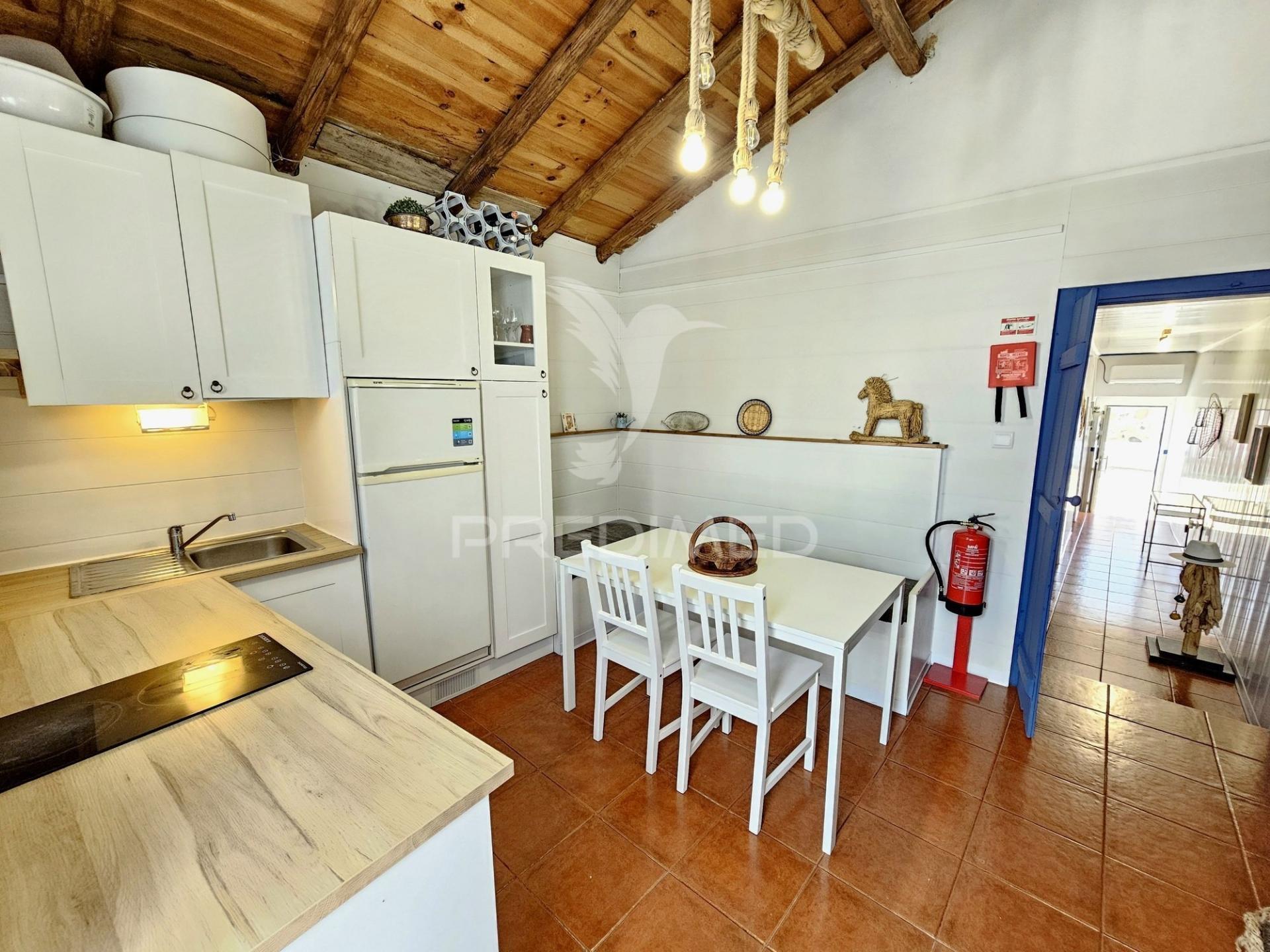 Moradia t1 térrea, totalmente equipada e mobilada, pronta a habitar em entradas, castro verde.