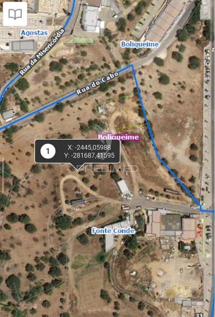 Terreno rústico em boliqueime (fonte conde) – 2.310 m² com eletricidade