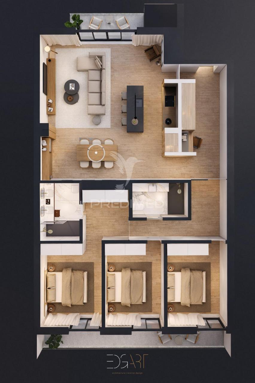 T3 c/ 3 frentes e 2 varandas | garagem p/ 2 carros | quinta viana