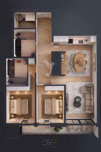 T3 c/ 2 varandas | garagem p/ 2 carros | quinta viana