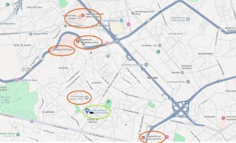 Estúdio t1 novo, mobilado e c/ terraço privado junto à universidade lusíadas