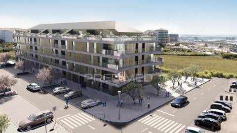 T2 contemporâneo com varanda: conforto e elegância no terceiro piso