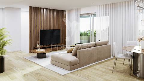 T2 contemporâneo com varanda: conforto e elegância no terceiro piso