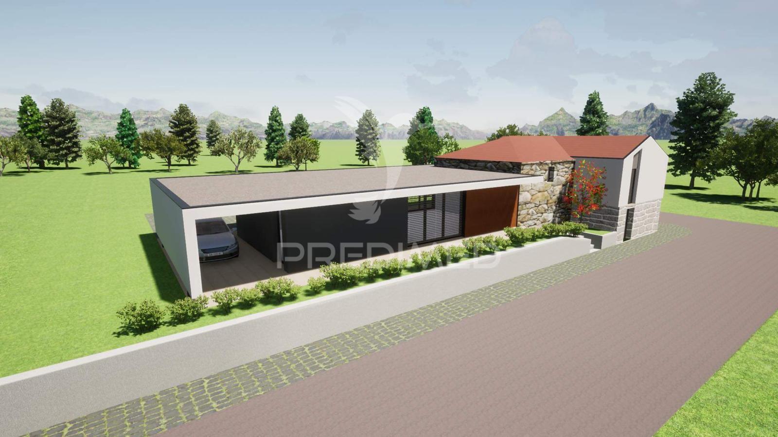 Moradia t4 com projeto aprovado na câmara municipal de fafe, bem localizada excelente preço