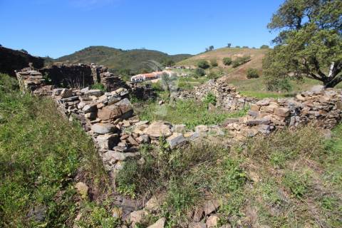 Ruína em pedra geminada, com terreno de 2,3 hectares