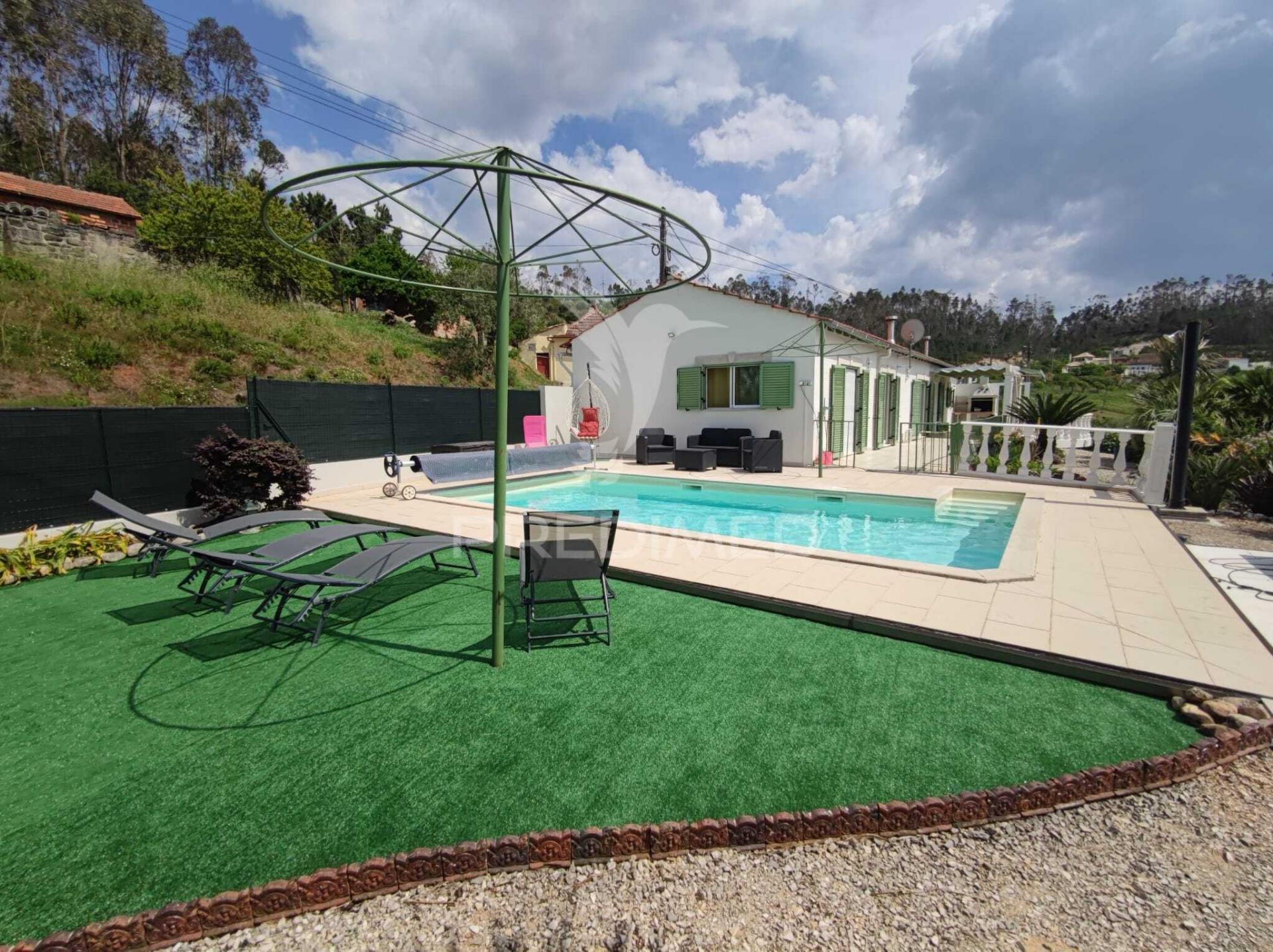 Moradia térrea t4 com piscina aquecida e vista panorâmica — a 15 minutos de pombal