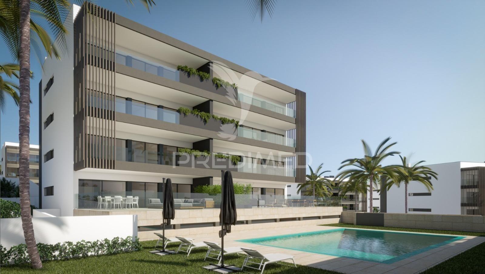 Luxuoso t2 em condomínio privado "sesmarias garden" com piscina| elegância e exclusividade