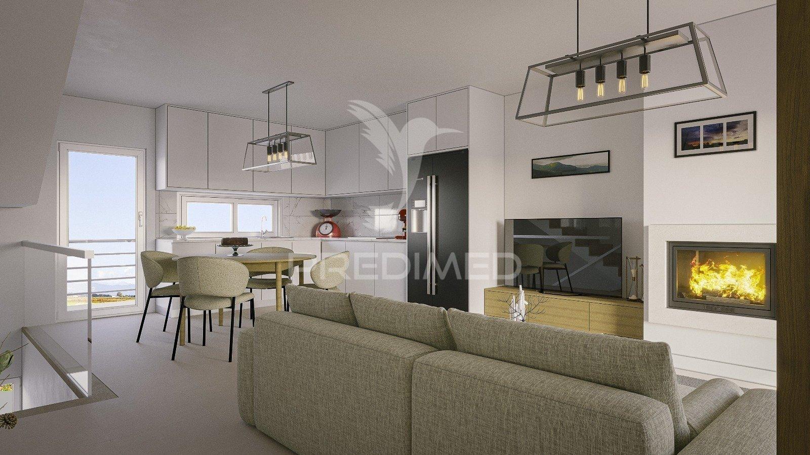 Moradia t2 moderna em construção em nazaré para comprar