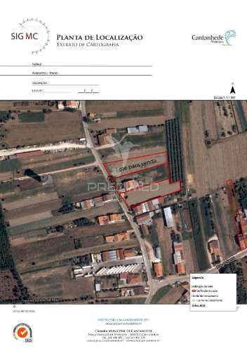 Lote em bolho (com 2032 m2 ), cantanhede