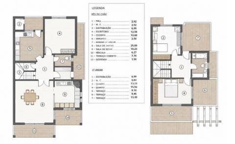 Moradia t3 | quintal e garagem em olhão