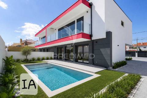 Moradia t4 nova em tires | design contemporâneo | eficiência energética a | zona residencial exclusiva