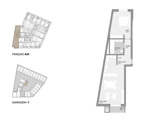 Apartamento t1 | “trofa premium” – trofa, porto