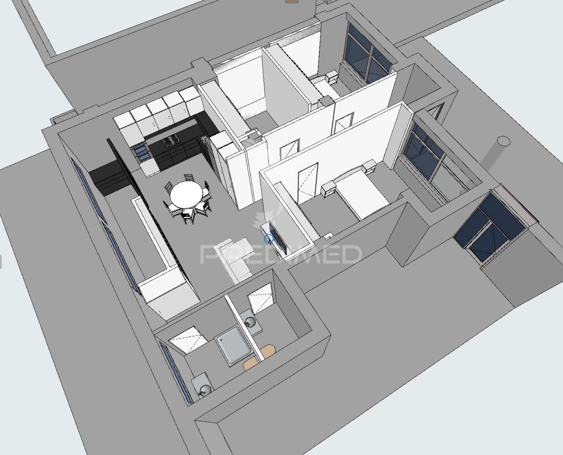 T2+1 moderno, mobilado e equipado | design contemporâneo e pronto a habitar