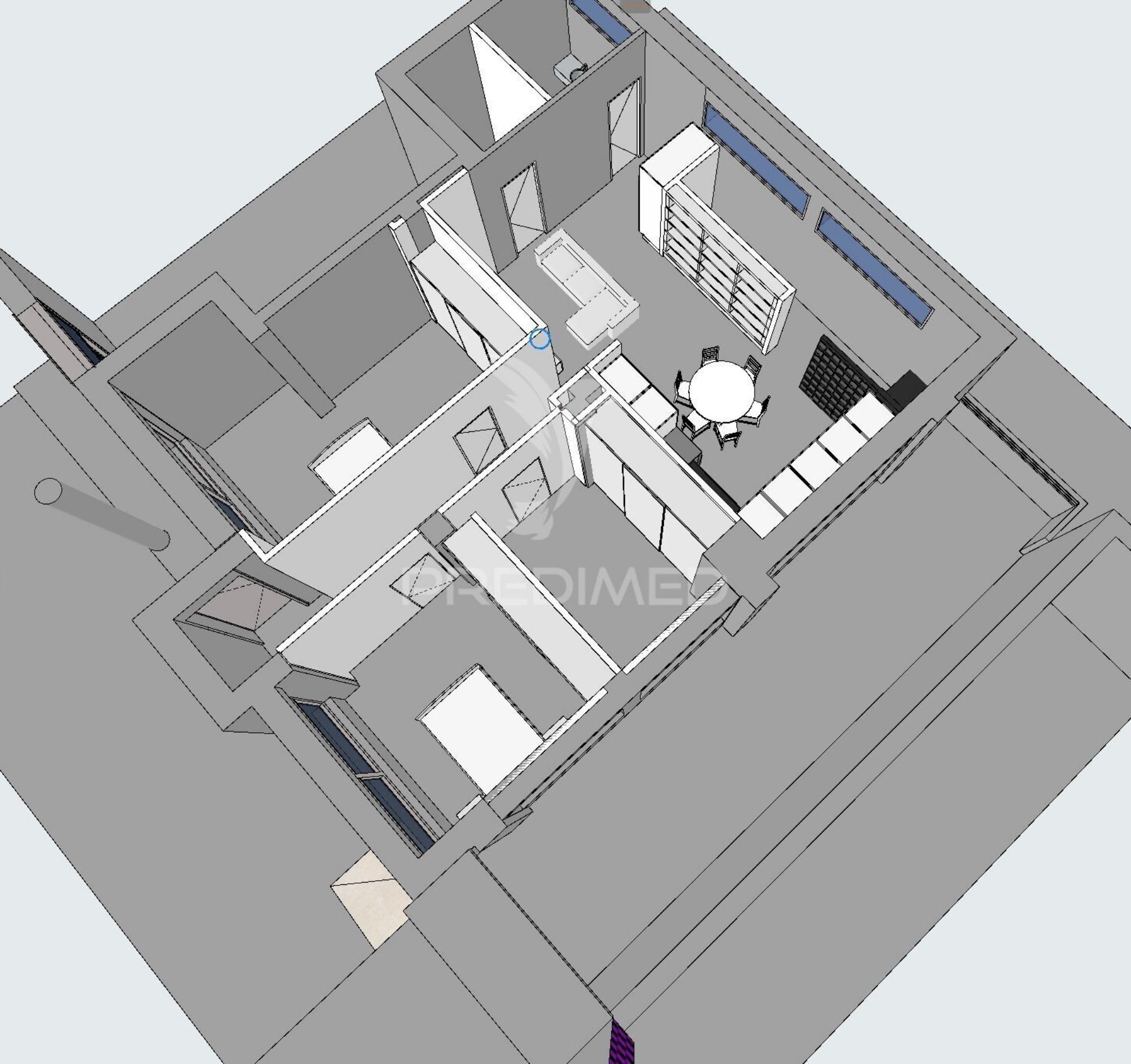 T2+1 moderno, mobilado e equipado | design contemporâneo e pronto a habitar