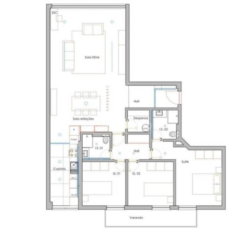 Apartamento t3 totalmente remodelado - rua pedro álvares cabral, leiria